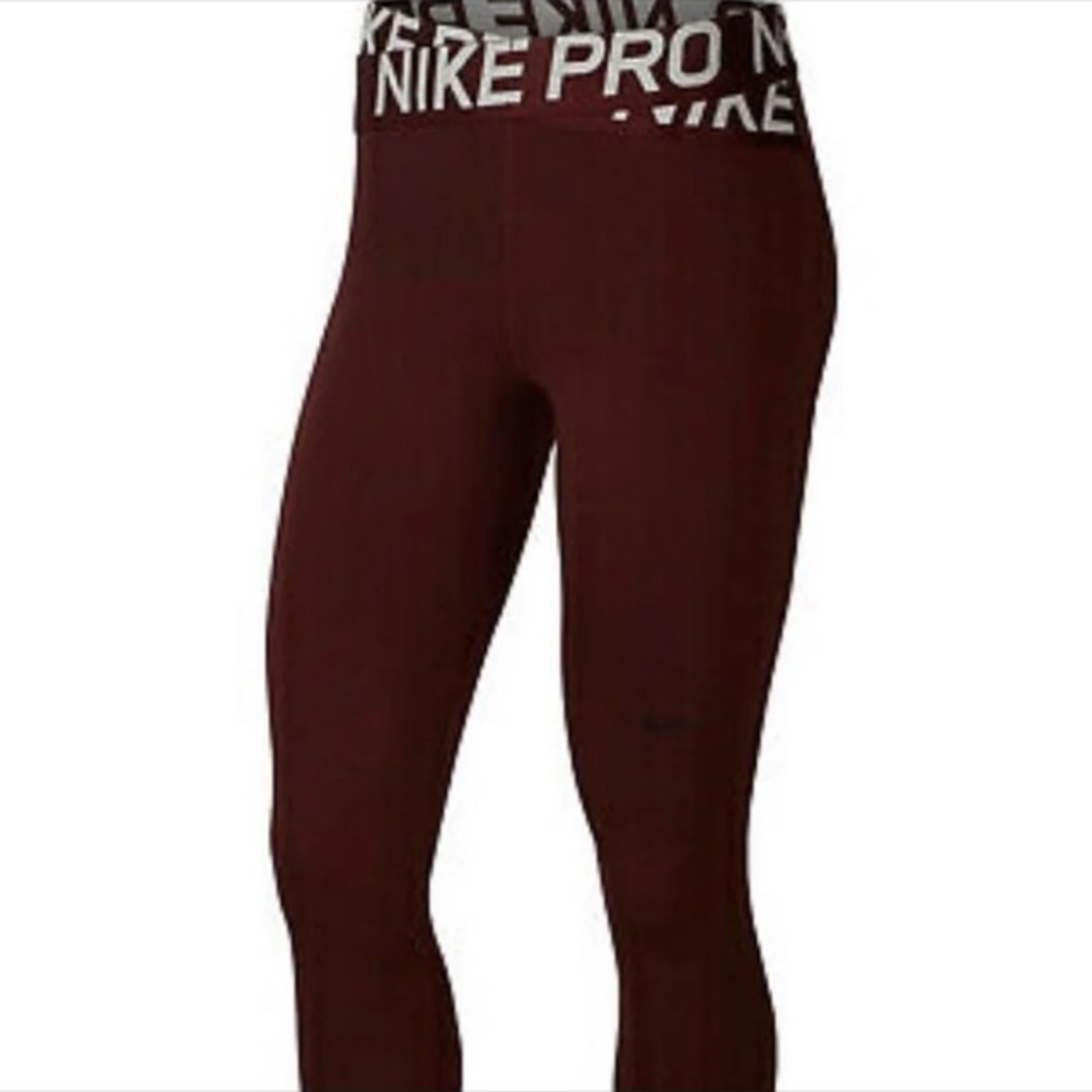 Nike pro maroon leggings. Size XL